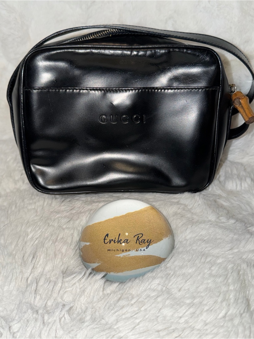 Gucci Black Vintage Leather Bag